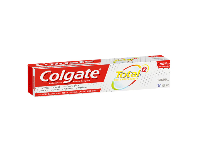 Colgate Total 40g Antibacterial Fluoride Toothpaste f/Cavities/Plaque/Enamel