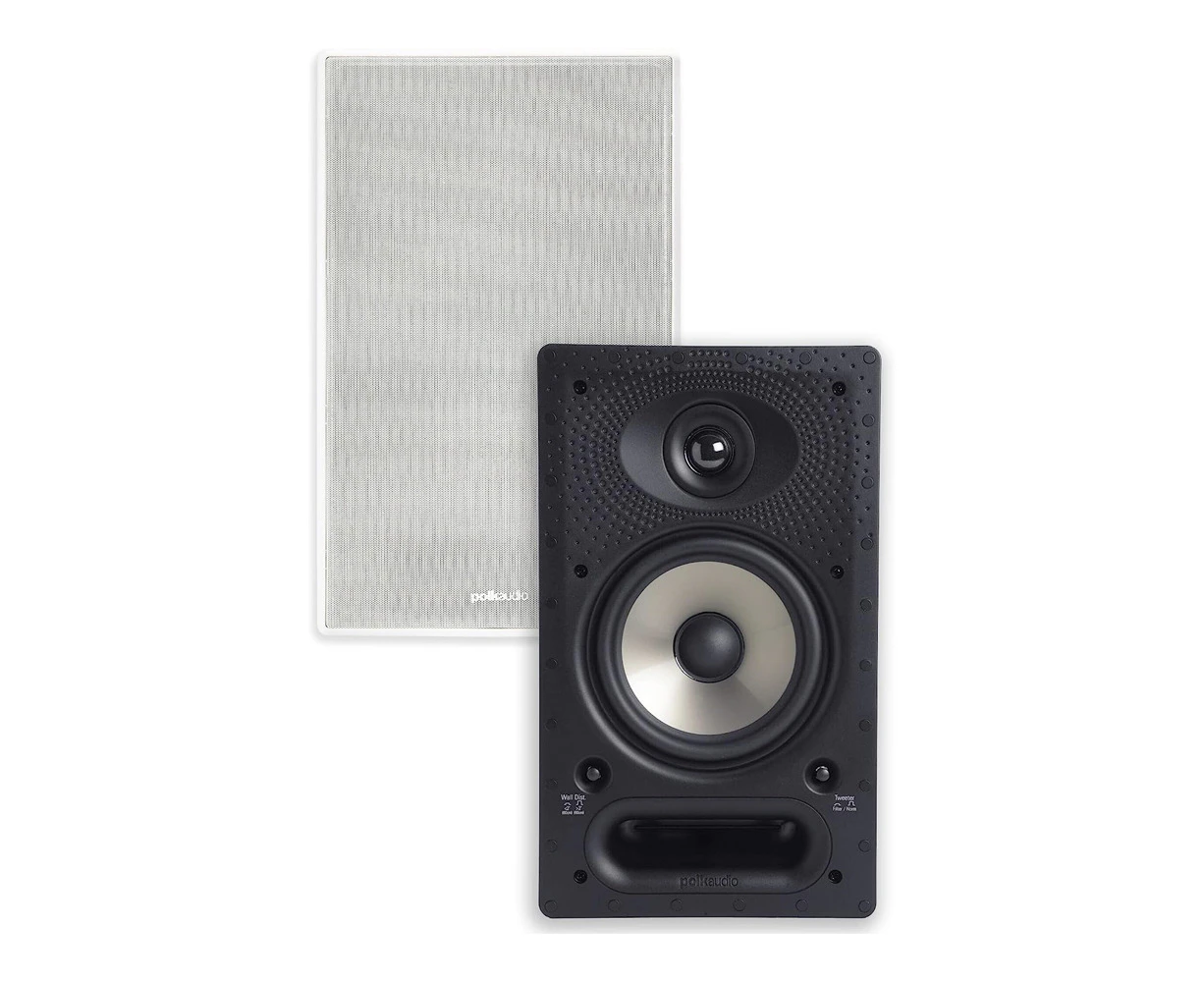 Polk Audio AW6500-A 65RT Premium In-Wall Speaker w/ 6.5" Driver White Home Sound