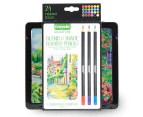 24pc Crayola Signature Blend & Shade Coloured Pencils w/Tin Art/Craft Stationery