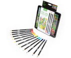 24pc Crayola Signature Blend & Shade Coloured Pencils w/Tin Art/Craft Stationery