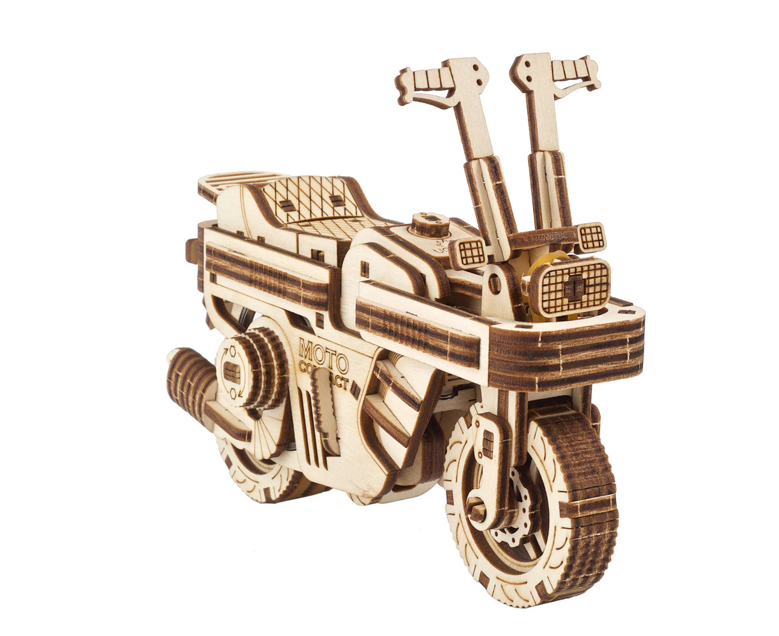 192pc Ugears Moto Compact Folding Scooter Mechanical Wooden 3D Puzzle/Model 14+