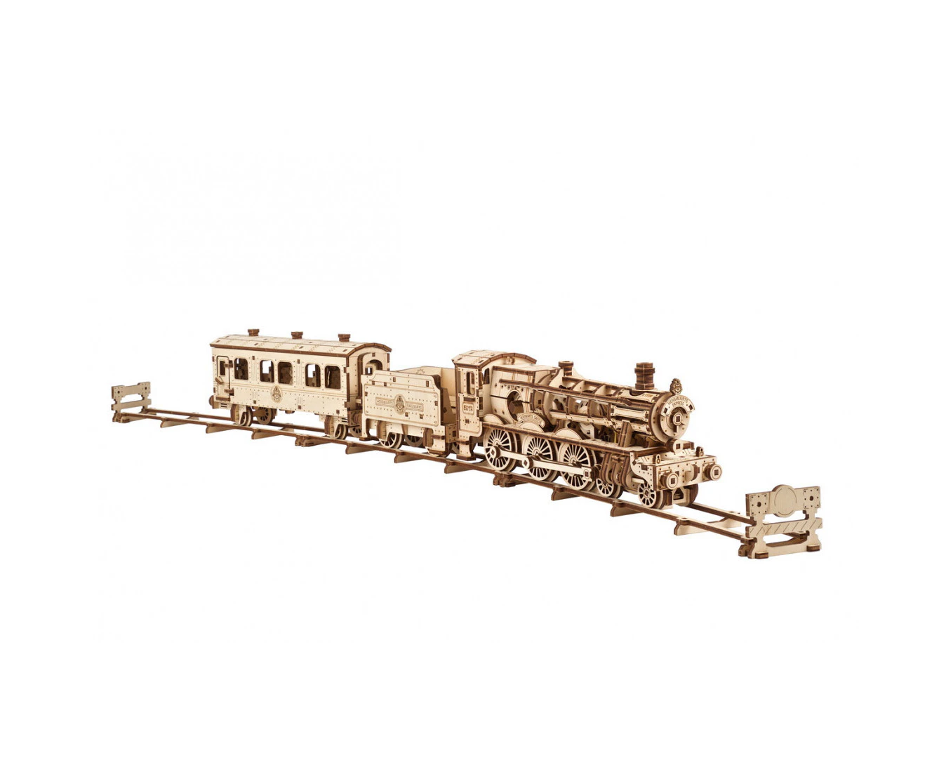 504pc Ugears Hogwarts Expres Mechanical DIY Kit Wooden 3D Puzzle/Model Set 14+