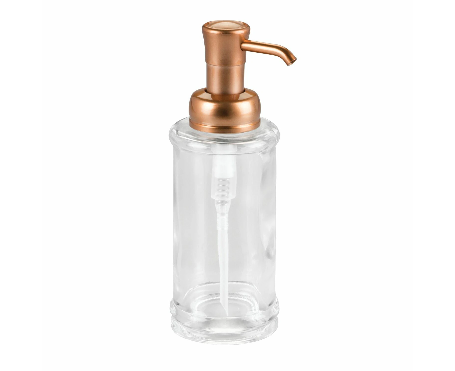 iDesign Hamilton Hand Liquid Soap Pump Dispenser Bathroom w/Head Copper 8.6x21cm