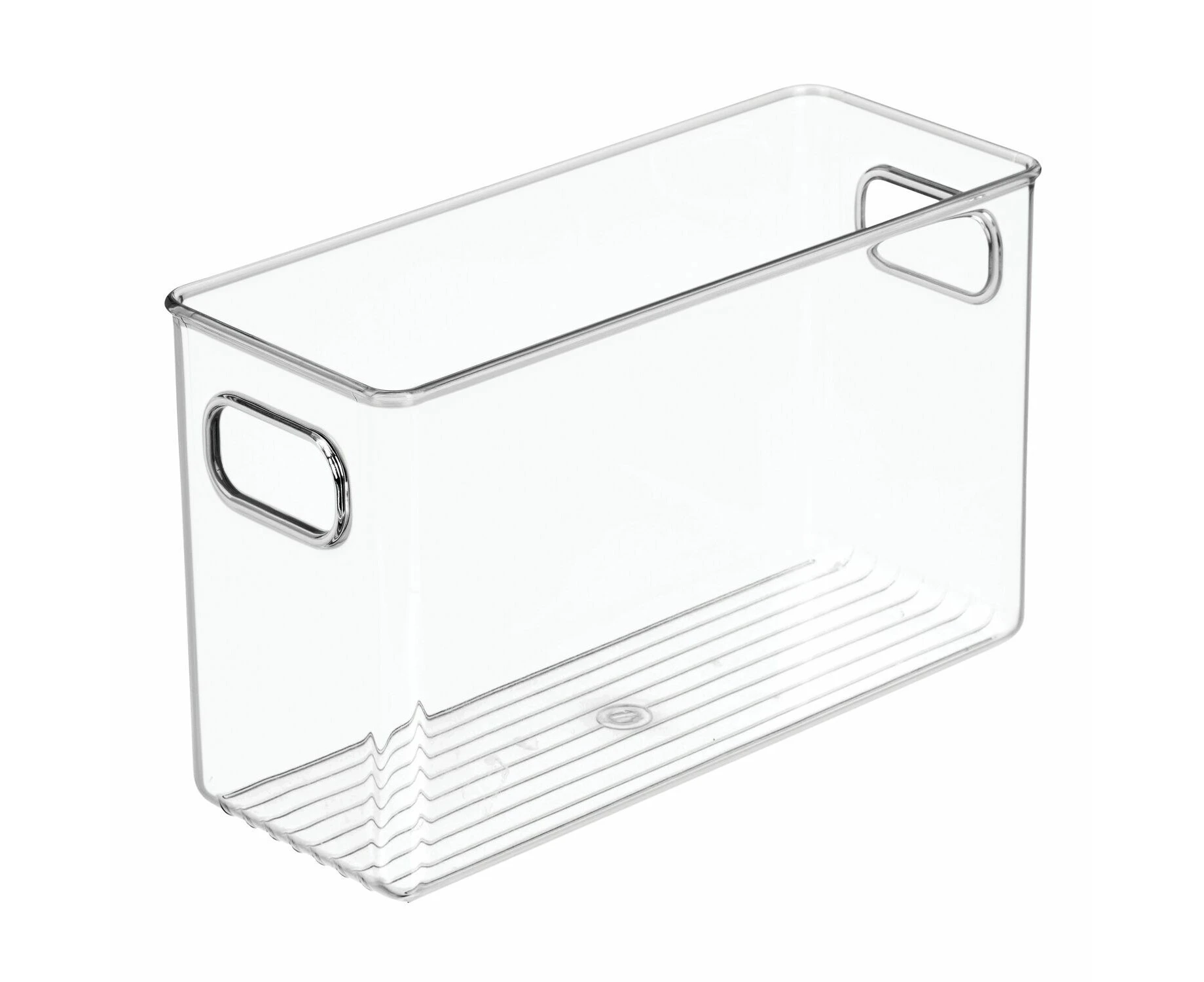 iDesign 25.5x15cm Fridge/Pantry Storage Bin Kitchen Organiser w/ Handles Clear