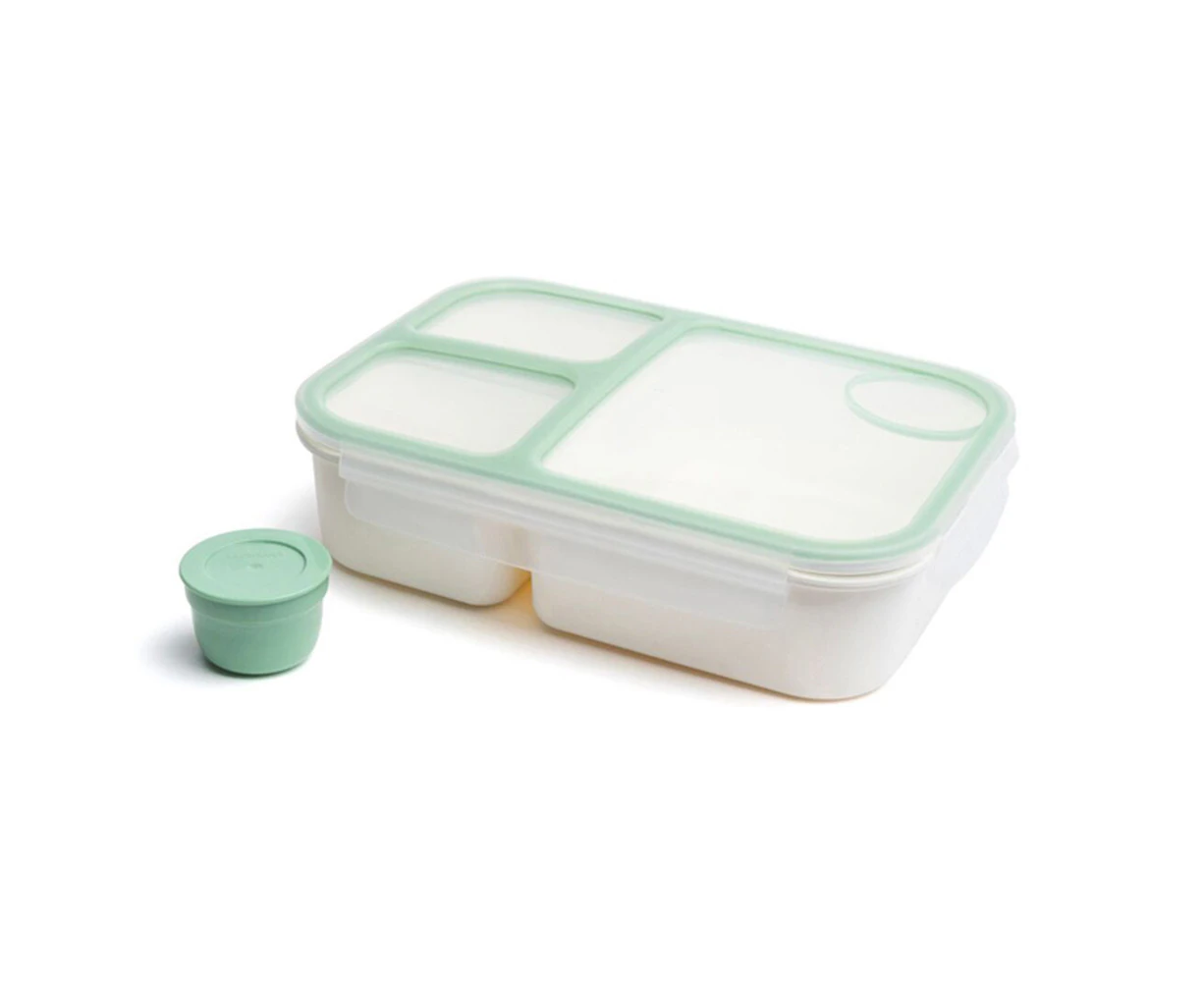 Locknlock 1.5L To-Go 3-Compratment Airtight Bento Box Lunchbox Food Storage Mint