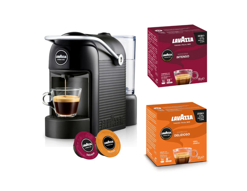 Lavazza Pod Capsule Coffee Machine with 64 BONUS PODS Cappuccino Latte Espresso