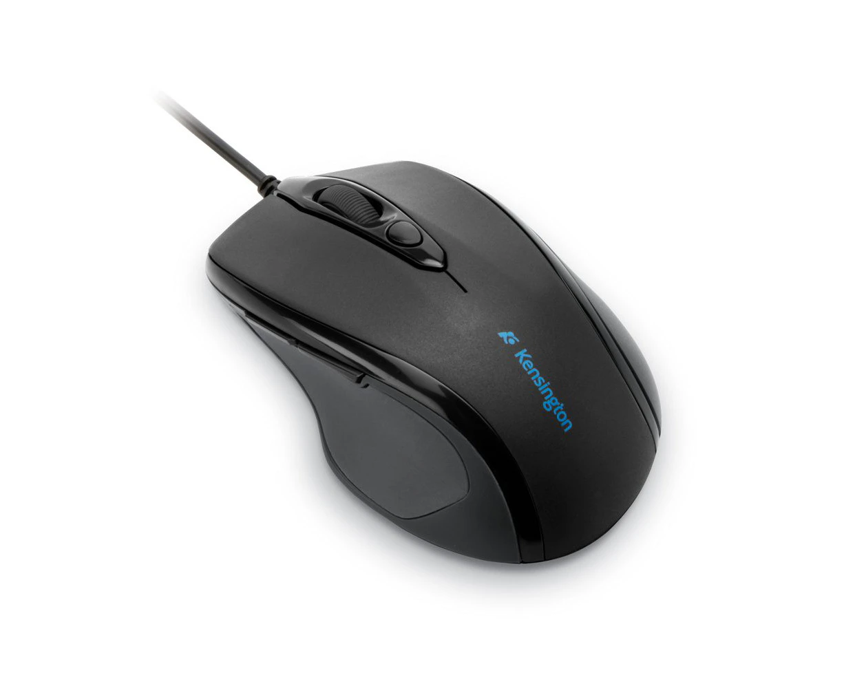 Kensington Pro Fit Mid Size Wired USB Mouse Optical For Computer/Laptop Black