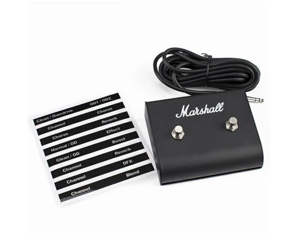 Marshall PEDL-91004 Dual Non LED Footswitch Pedal for Amplifier Speaker Black