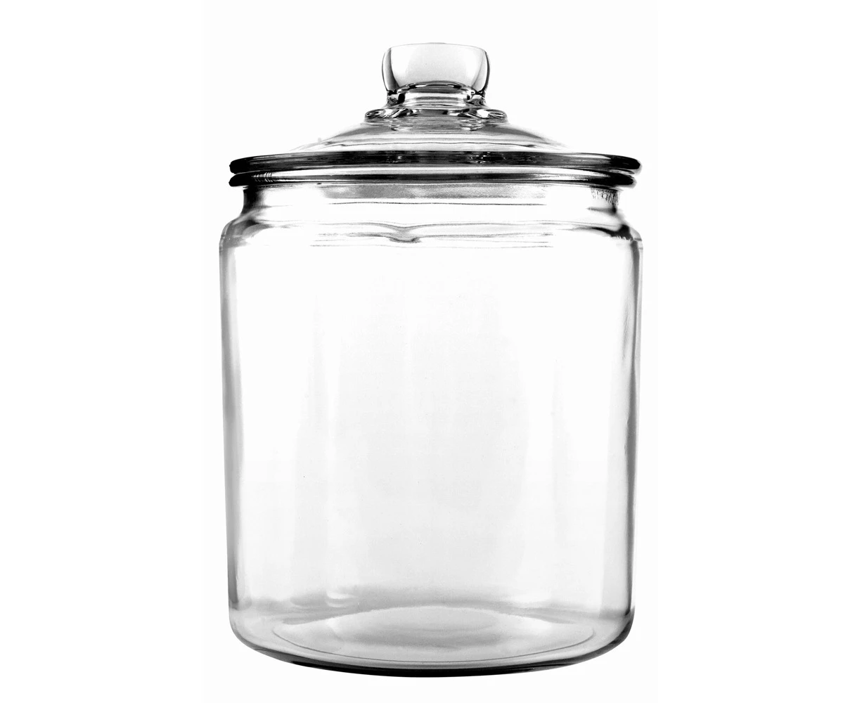 Anchor Hocking 3.75L Heritage Glass Jar Food Container Organiser w/ Lid Clear