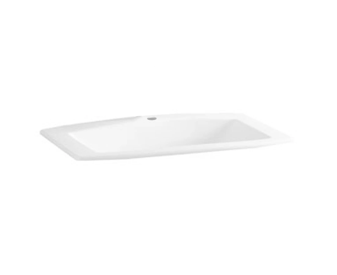 Laufen MyLife 811946 1 TH Recessed Ceramic Wash-Basin w/Wondergliss Gloss White