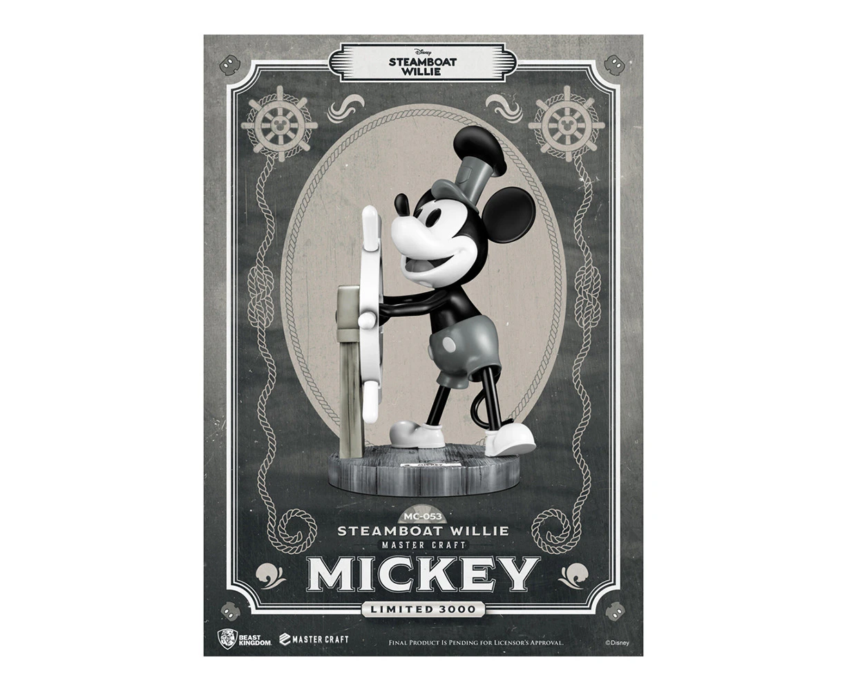 Beast Kingdom Master Craft Disney Steamboat Willie Mickey Mouse Figurine