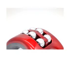 Spatastic 15cm Mini Vibrating Foot Massager/Relaxing Travel Shiatsu Roller Red