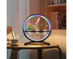 Water Feature Indoor with Light Controller LED Ring Lights Tabletop Ornament 3/9/12H Timer RGB Full Spectrum Hydroponics Waterscape Decorative Lights for L