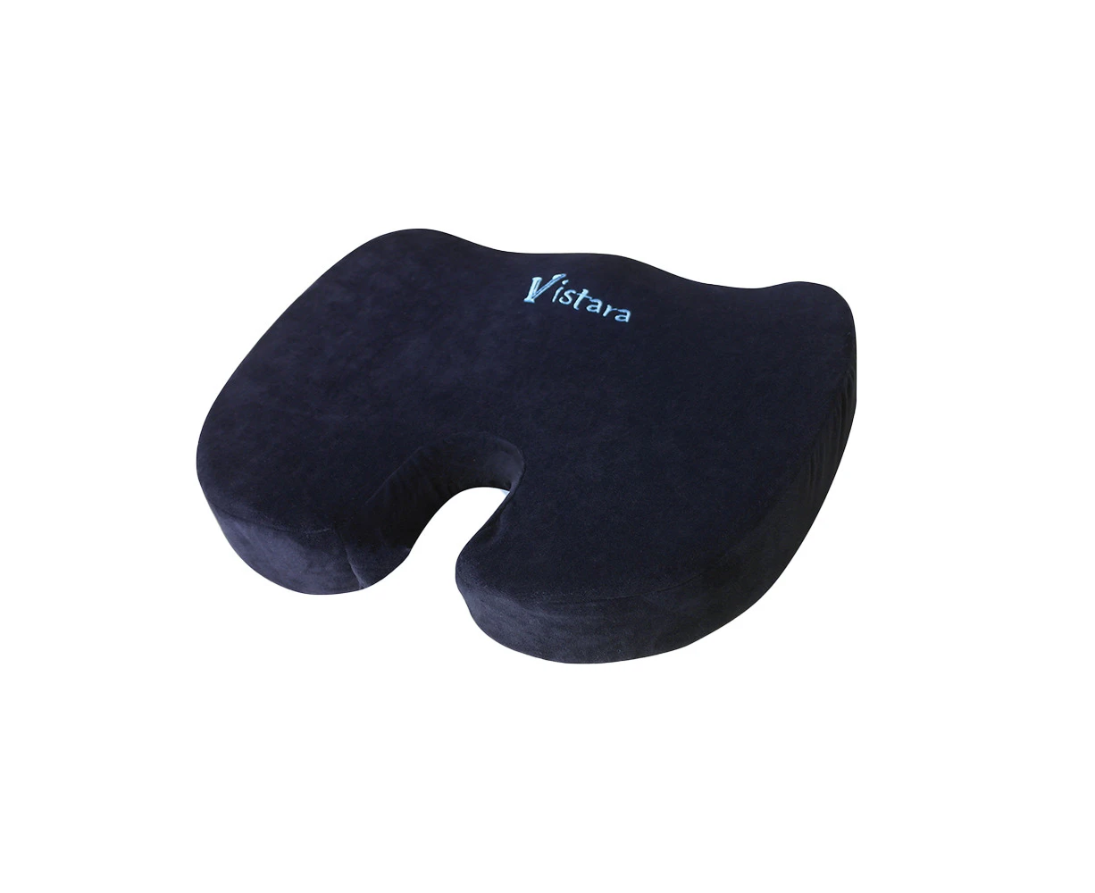 Vistara Coccyx Memory Foam Office Chair/Seat Support Posture Cushion 46x36cm