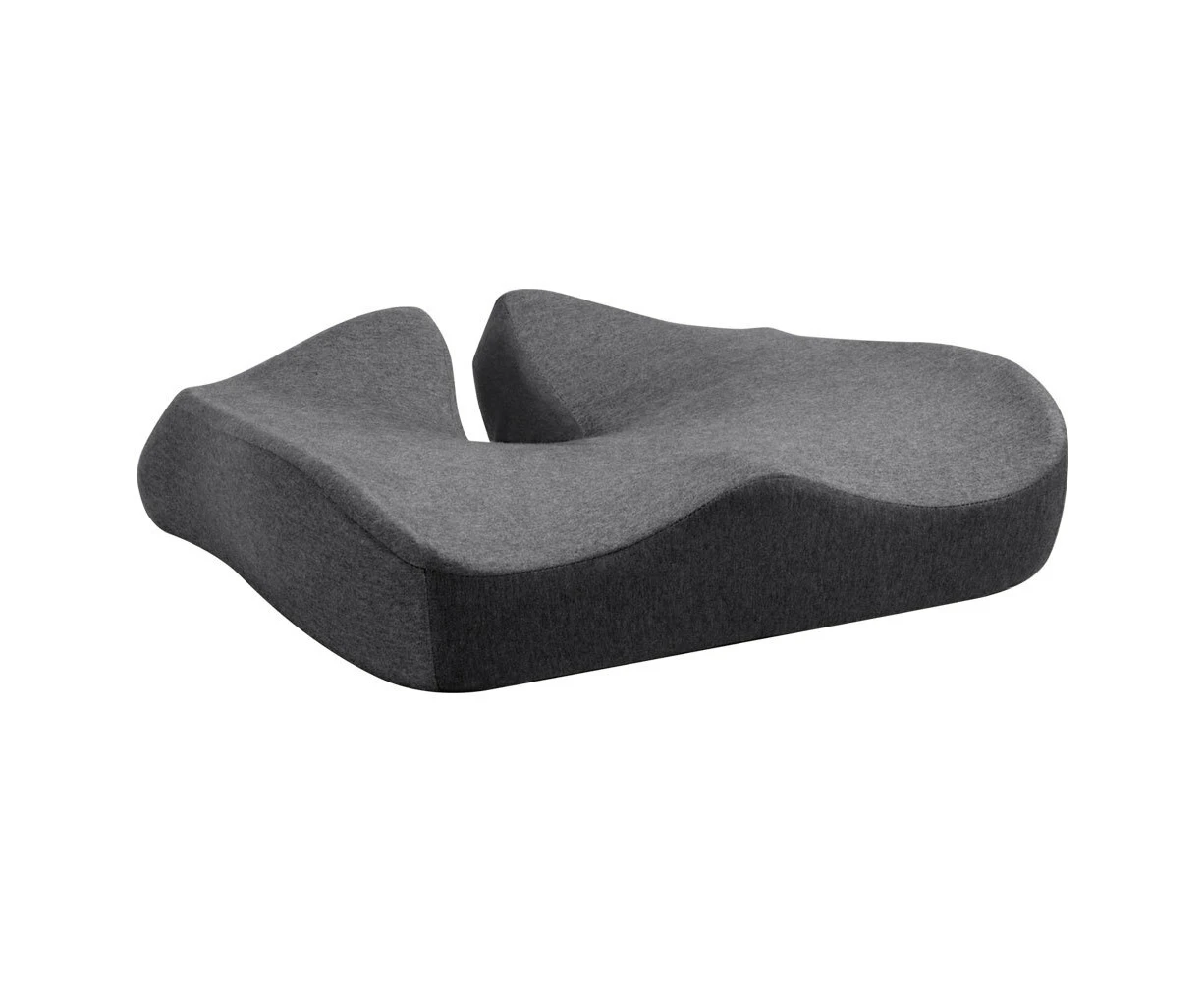 Vistara Perfect Seat 46cm Soft Memory Foam Pillow Cushion Lumbar Support Grey