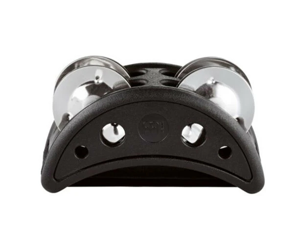 Meinl Percussion Compact Foot Jingle Music Tambourine Musical Instrument Black