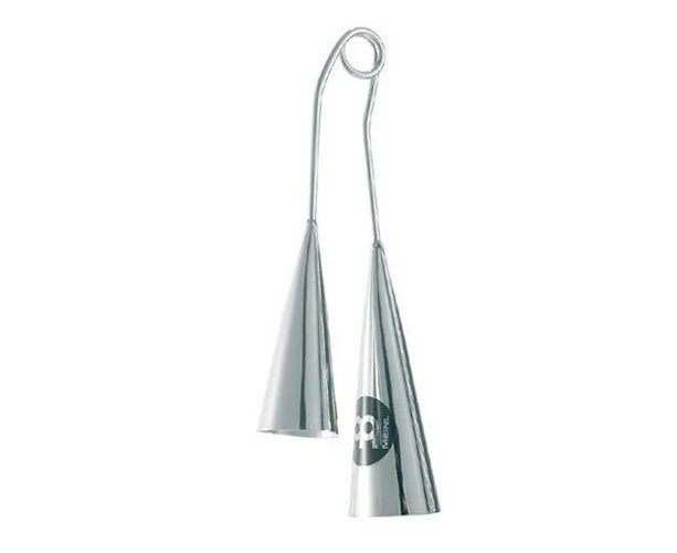 Meinl Percussion Large Handheld A-Go-Go Bell Musical Instrument Chrome Silver