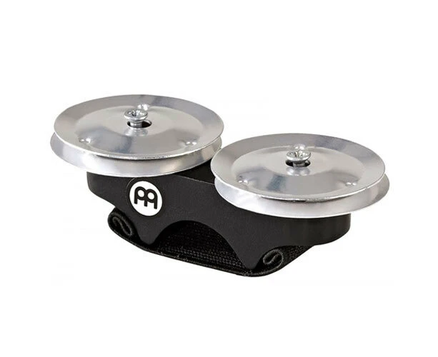 Meinl Percussion Finger Stainless Steel Jingles/Shaker Musical Instrument Black