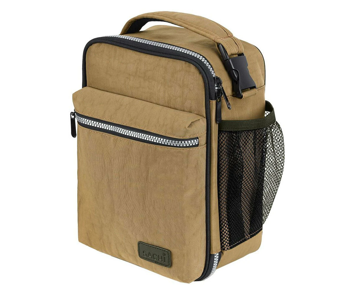 Sachi Explorer 28cm Insulated Lunch Storage Bag w/ Bottle Holder/Pocket Khaki