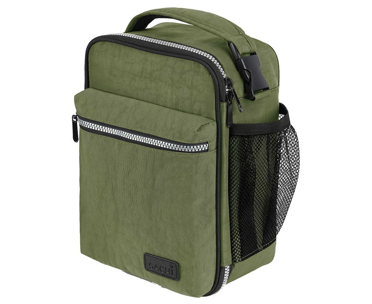 Sachi Explorer 28cm Insulated Lunch Storage Bag w/ Bottle Holder/Pocket Olive