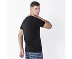 Men's Plain Black Crew Neck T-Shirt - Frank and Beans Underwear