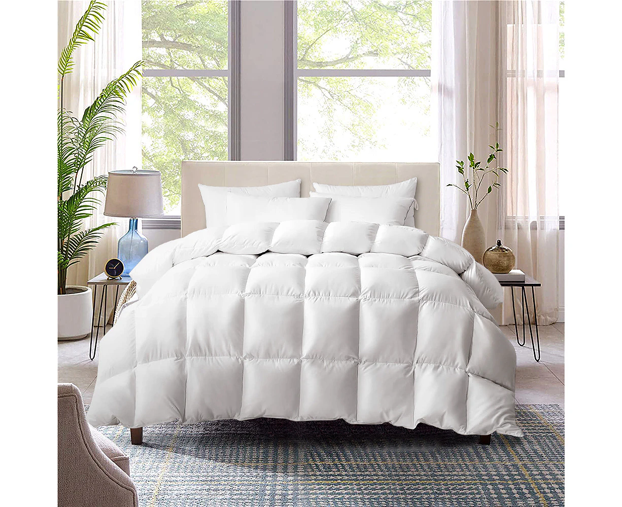 ZUNI Goose Down Duvet Quilt 800GSM Duvet Doona Winter Summer Quilt King