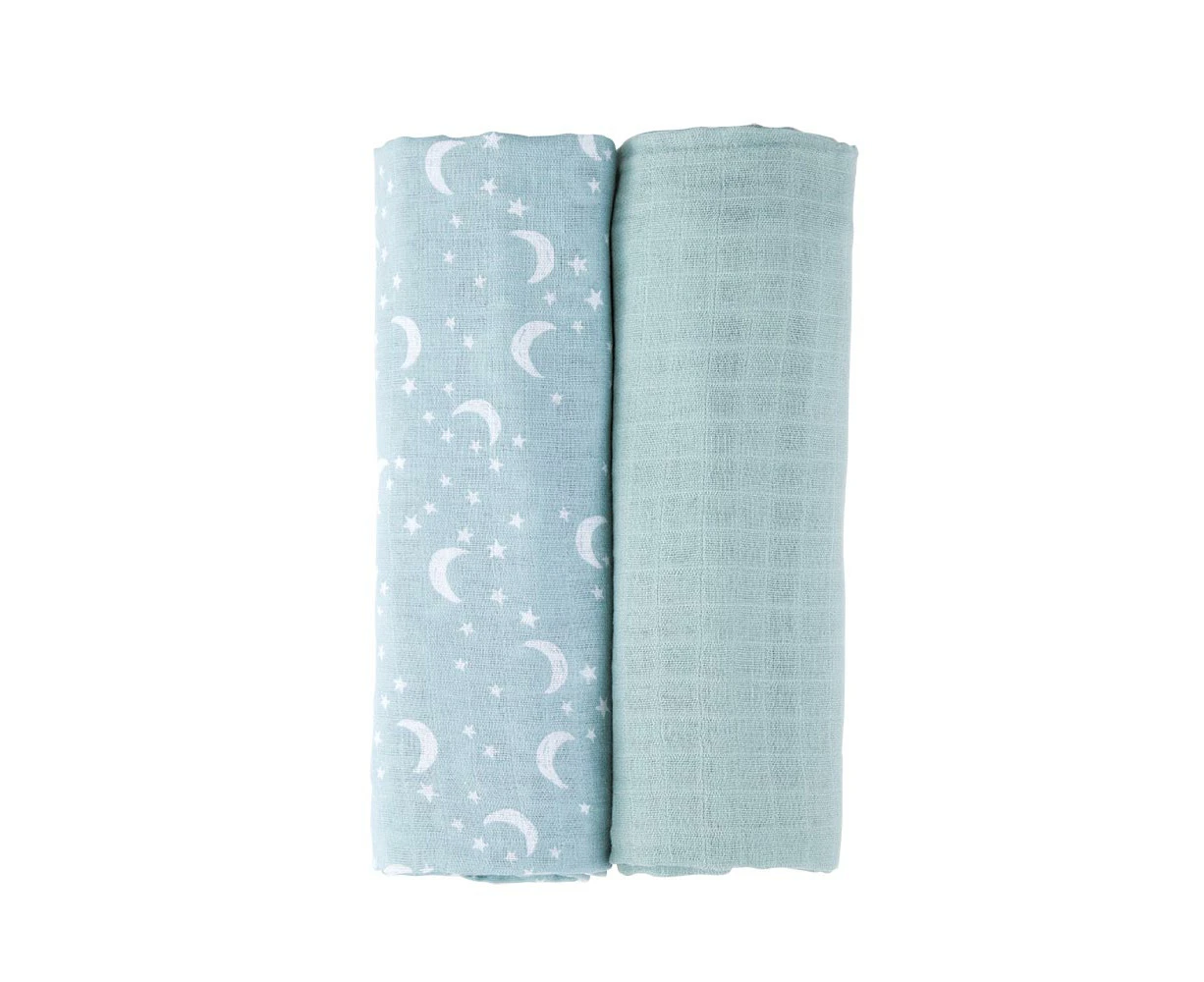 MyHouse - Kids MyHouse Kids Baby Set of 2 Swaddle - Moon