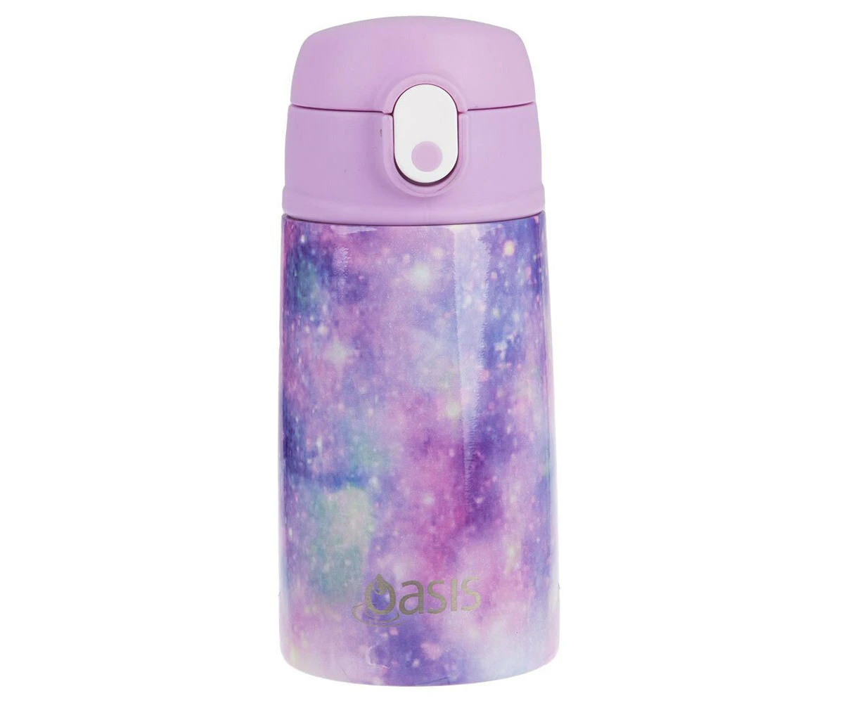 Oasis Double Wall Insulated Kids 400ml Drinking Bottle Stainless Steel Galaxy