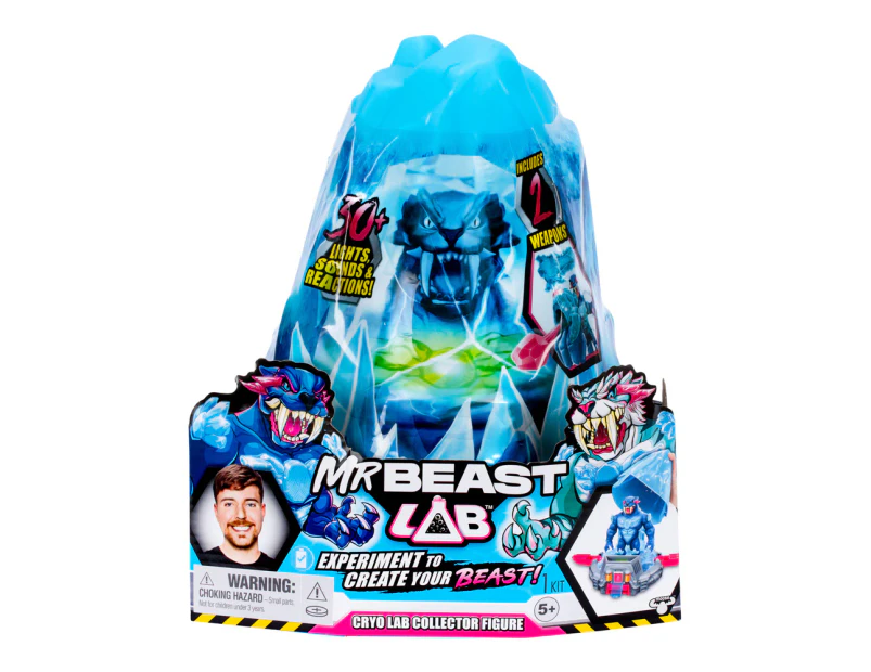 Mr Beast Lab Cyro Lab Collector Action Figure Toy Experiment Kit Playset 5+