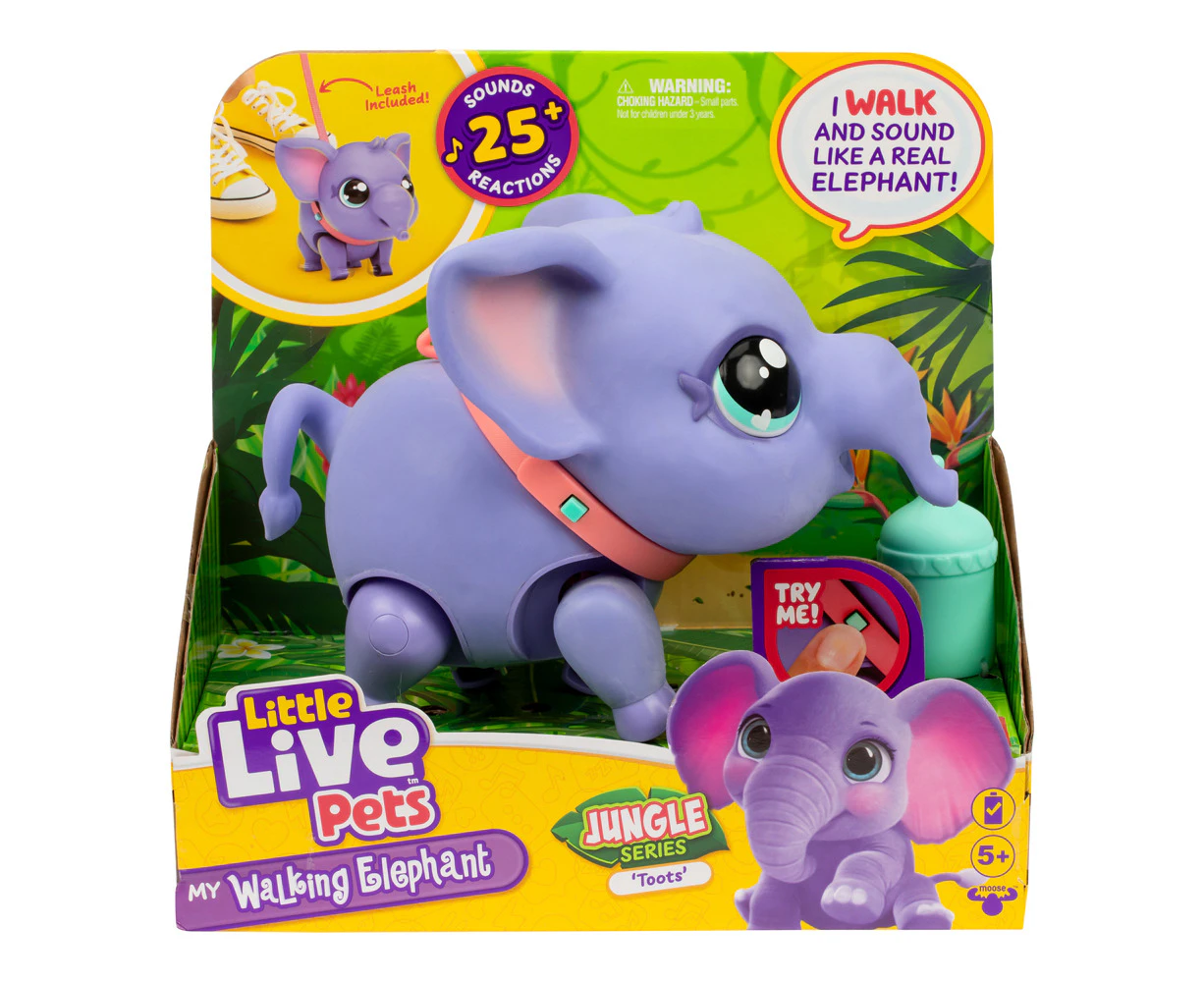 Little Live Pets My Pet Elephant Kids Interactive Sound Play Squishy Toy 5+