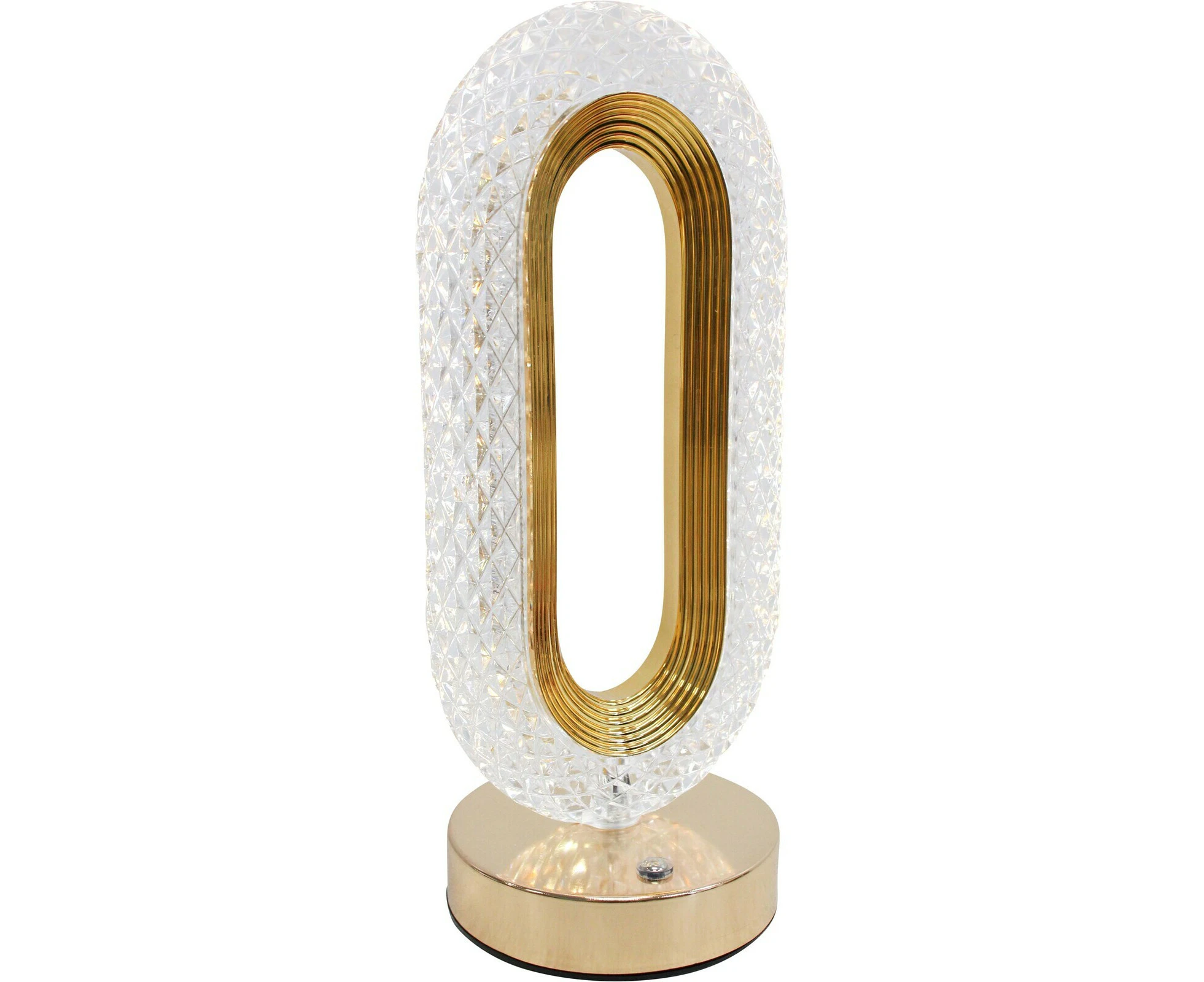 LVD 26cm Plastic USB Lantern Chanel Home/Room Tabletop Lamp Night Light Gold