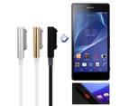 Magnetic USB Charging Cable Charger Adapter Cord With LED Indicators For Sony Xperia Z1 L39H /Mini Z2 L50W L50T Z3 - Gold