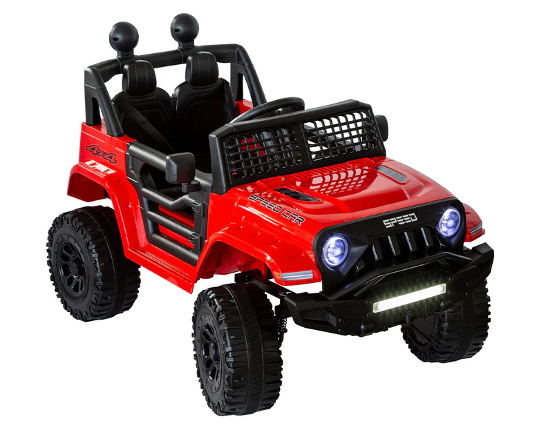 Lenoxx Kids' 4x4 Jeep 12V Motorised Ride-On - Red