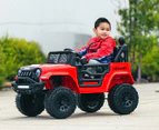 Lenoxx Kids' 4x4 Jeep 12V Motorised Ride-On - Red