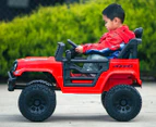 Lenoxx Kids' 4x4 Jeep 12V Motorised Ride-On - Red