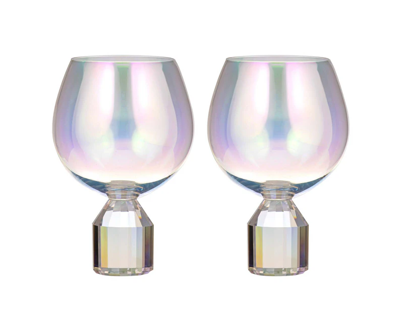 2PK Tempa Ava 615ml/16cm Crystal Gin Glass Cup Drinkware/Glassware Set Opal