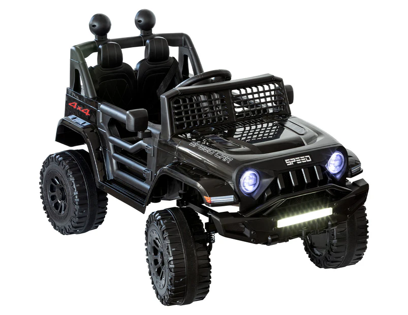 Lenoxx Kids' 4x4 Jeep 12V Motorised Ride-On - Black