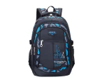 Boys School Bag Teenager School Backpack Teenagers Backpack School Daypacks Children Large School Bag Waterproof--Blue