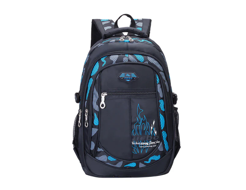 Boys School Bag Teenager School Backpack Teenagers Backpack School Daypacks Children Large School Bag Waterproof--Blue