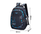 Boys School Bag Teenager School Backpack Teenagers Backpack School Daypacks Children Large School Bag Waterproof--Blue