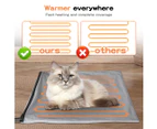 PaWz Pet Heater Bed Mat Electric Heated Blanket Pad Timer Removable Cover