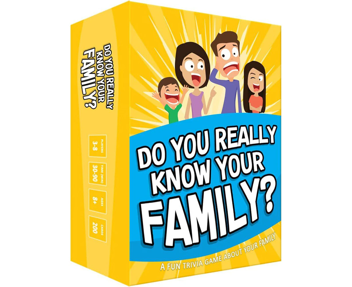 Moose Games Do You Really Know Your Family Tabletop Party Card Game 8y+