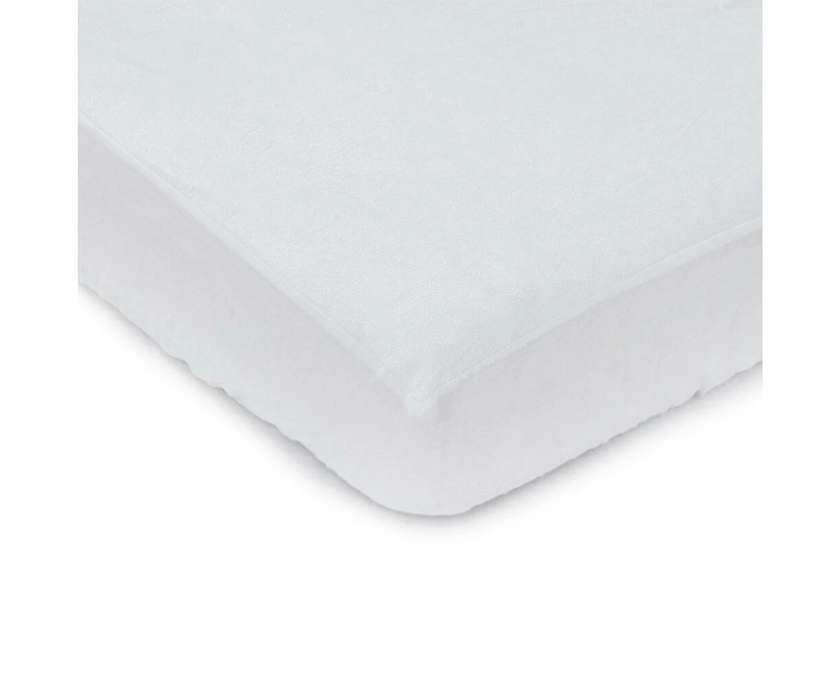 Bubba Blue 88cm Bamboo Mattress Protector Co-Sleeper White Baby/Newborn Comfort