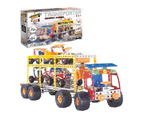 579pc Construct IT DIY 5in1 Transporter Truck Toy w/Tools STEM Build Kit Kids 8+