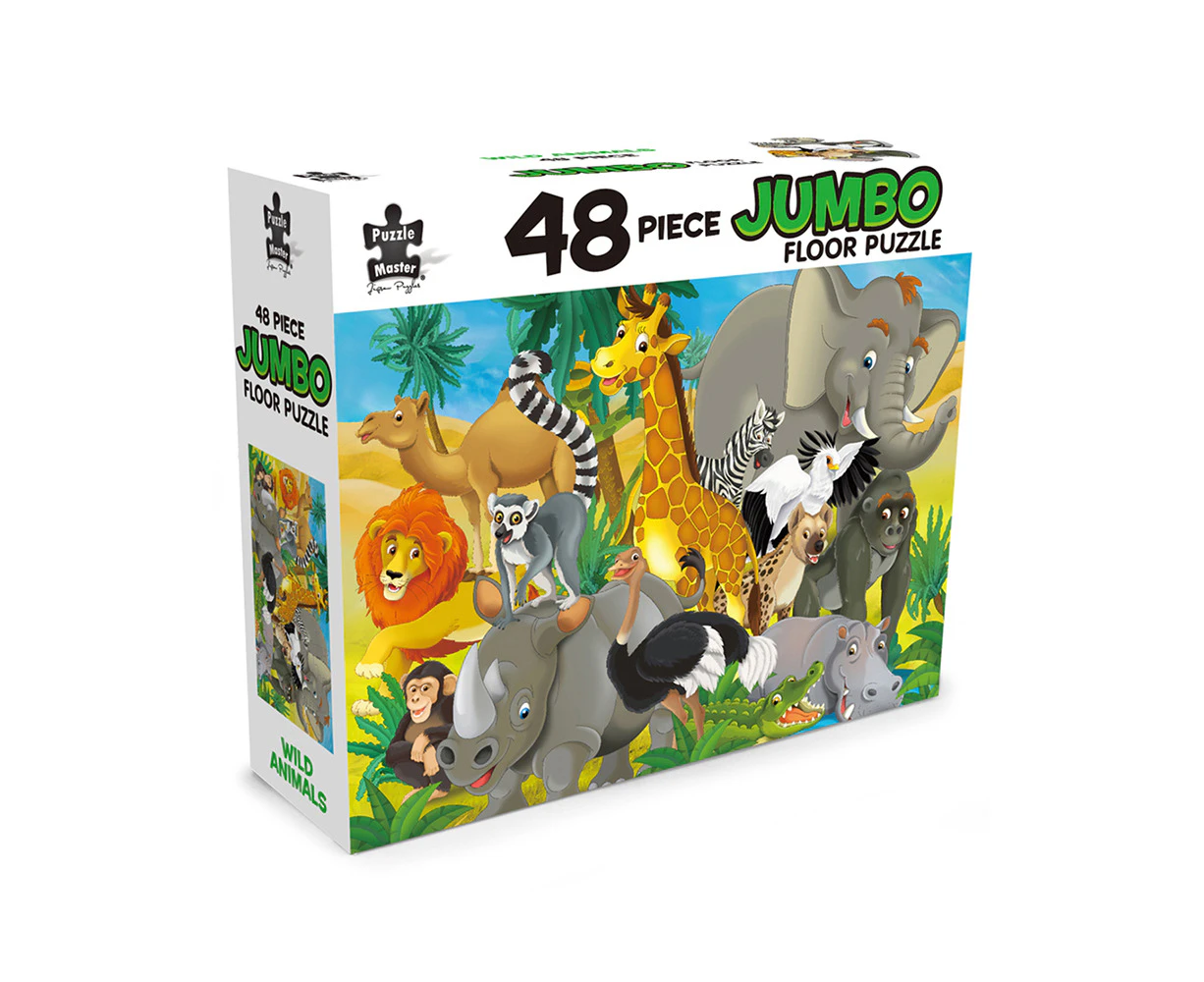 Puzzle Master Wild Animals 48-Piece Jumbo Floor Puzzle