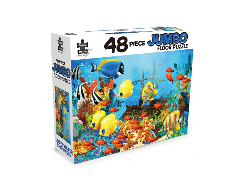 Puzzle Master Underwater Shipwreck 48-Piece Jumbo Floor Puzzle