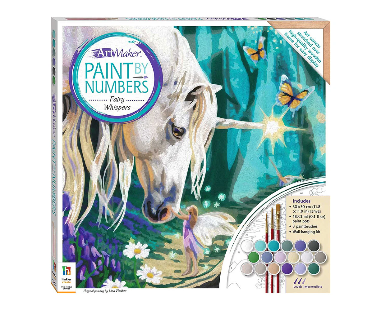 Art Maker Paint by Numbers Canvas: Fairy Whispers Painting Set Activity