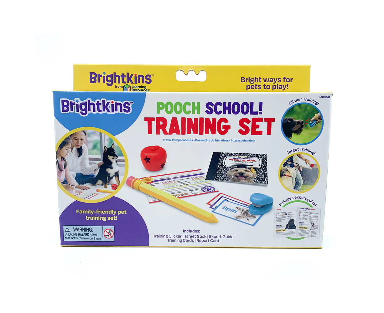 15pc Brightkins Pooch School Dog/Puppy Tricks Training/Obedience Set w/ Guide