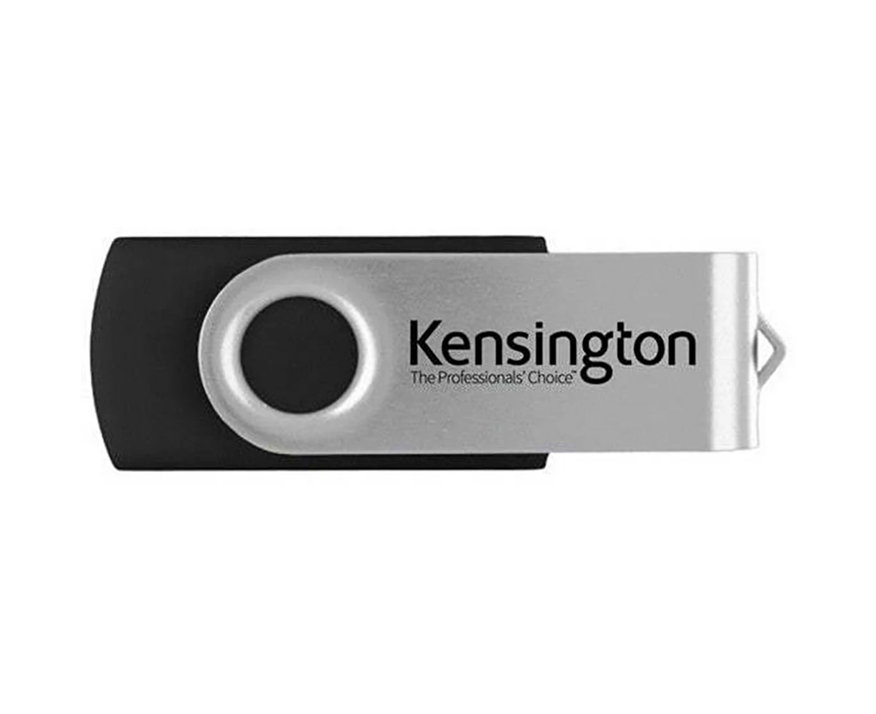 Kensington USB 2.0 Swivel Flash Drive 64GB Memory Stick File/Data Storage Black