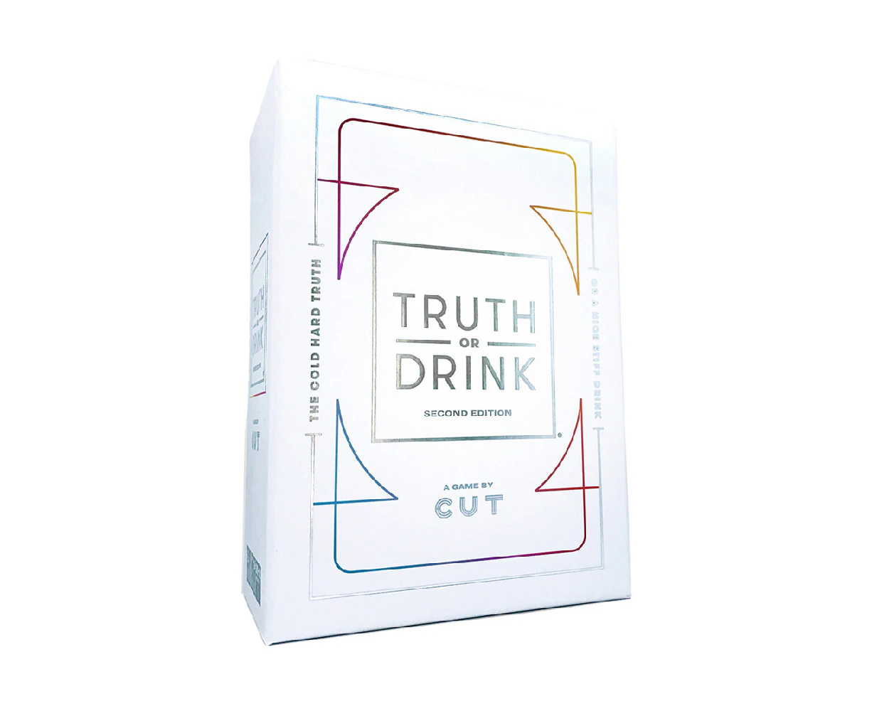 Cut Games Truth or Drink Second Edition Drinking Question Party Card Game 18y+